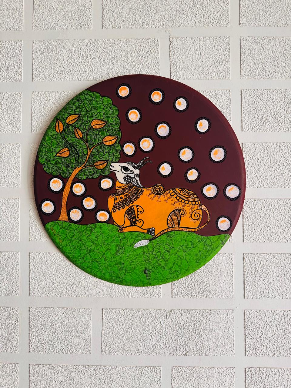 KAMDHENU COW - wall hanging