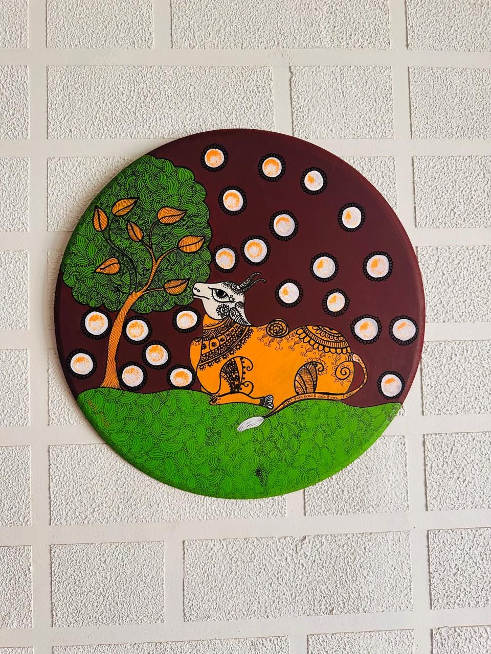 KAMDHENU COW - wall hanging