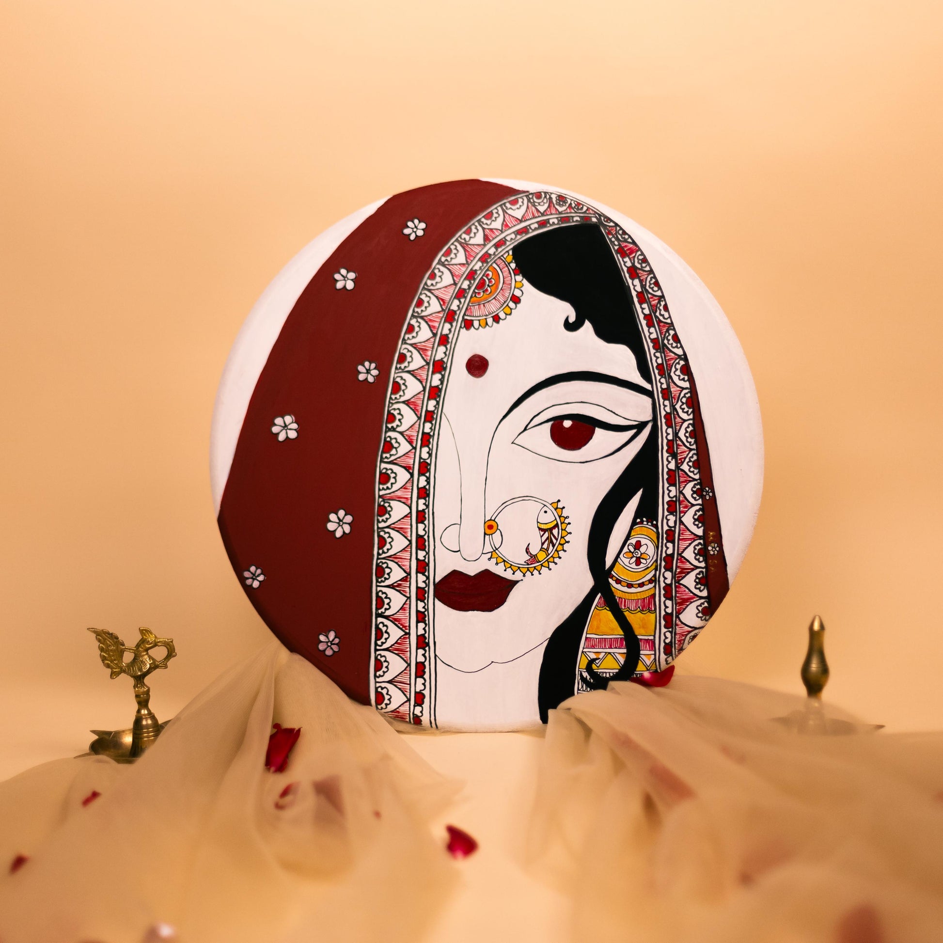 Maa- (Mother) Madhubani art wall hanging